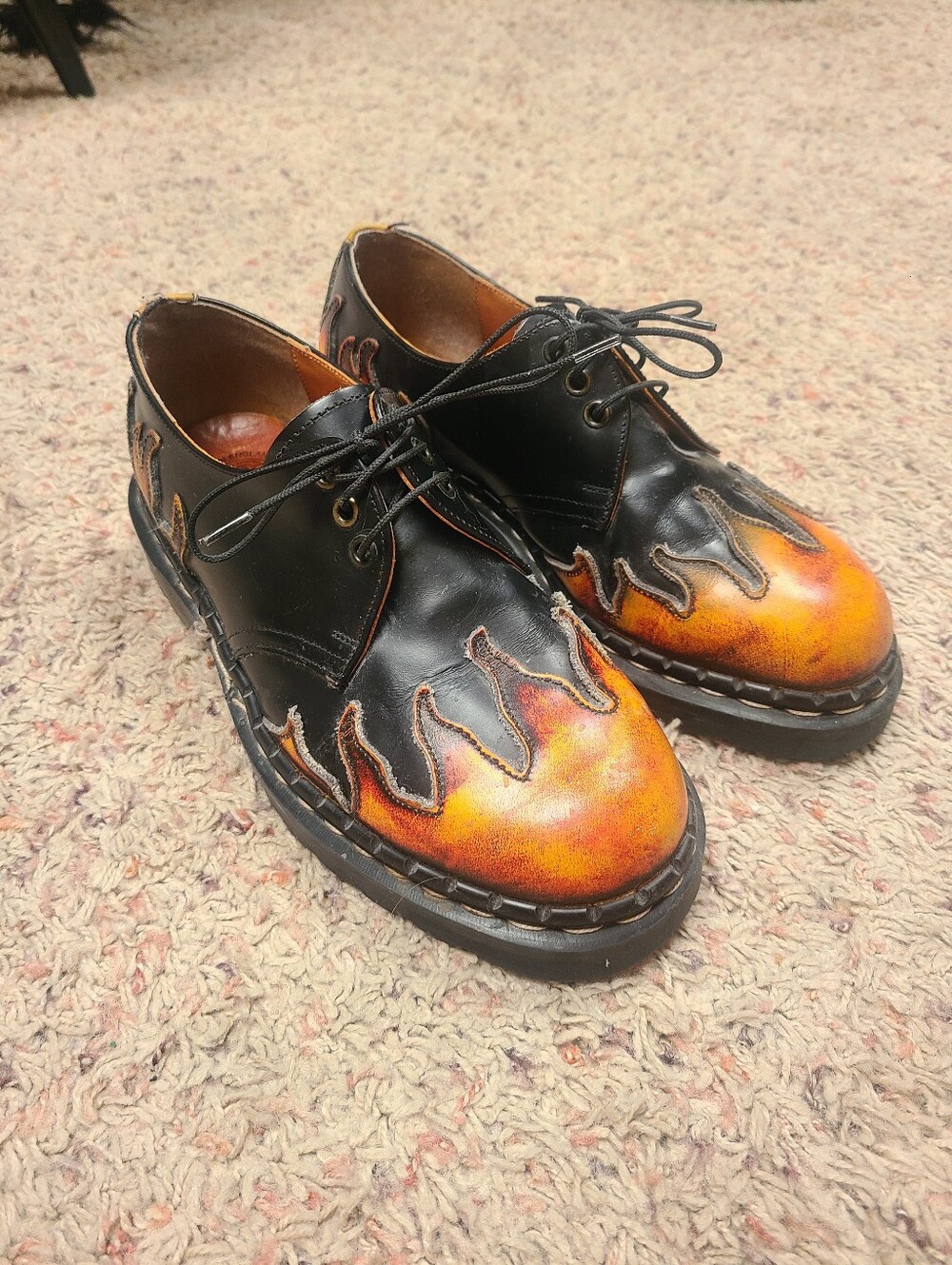 Vintage TredAir (Dr. Martens) Leather Flame Loafers